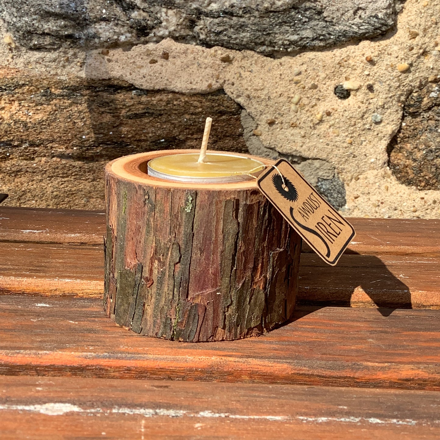 Wooden Candle Holder from Sawdust Siren