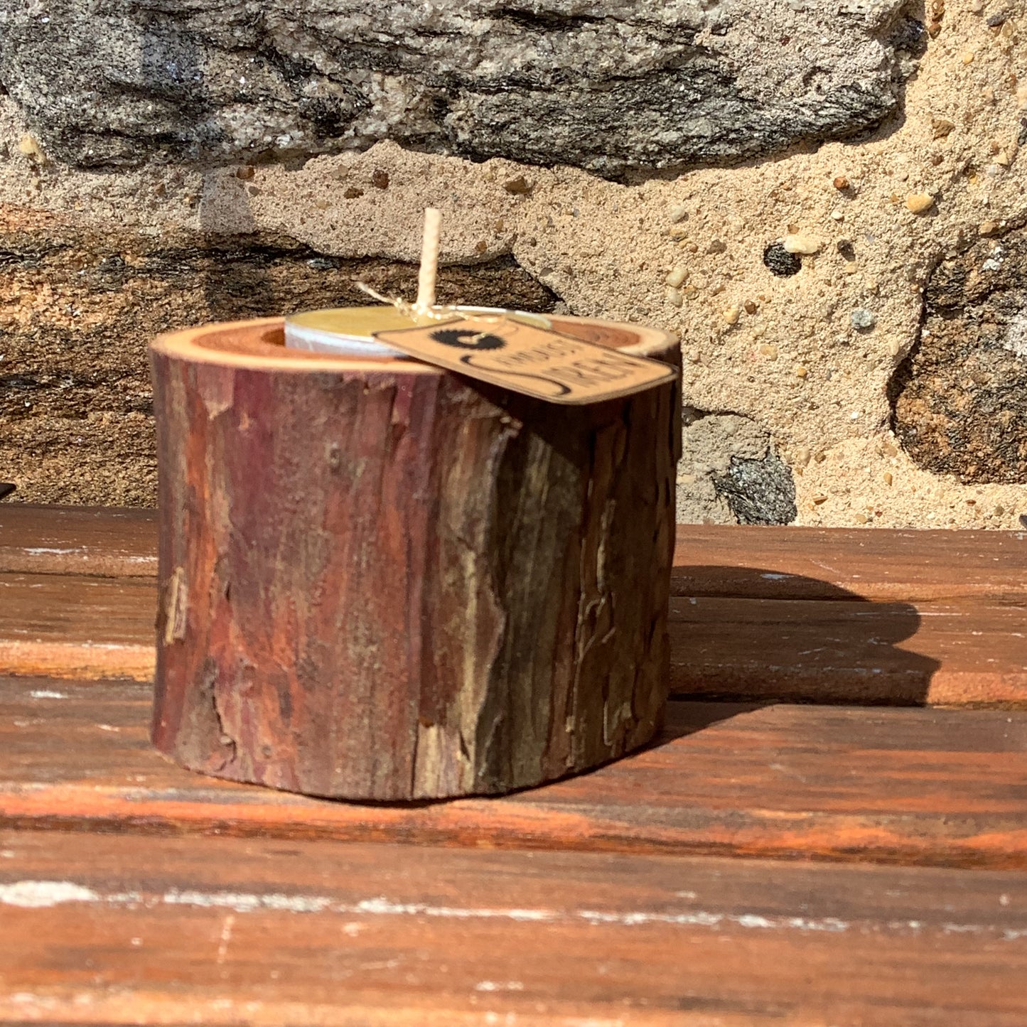 Wooden Candle Holder from Sawdust Siren