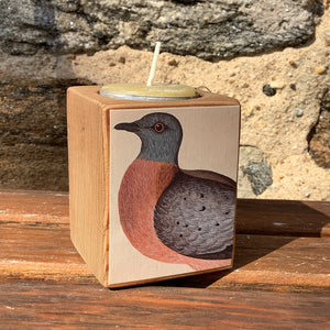 Decoupaged Candles from Sawdust Siren
