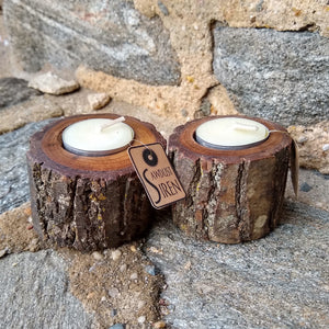 Wooden Candle Holder from Sawdust Siren
