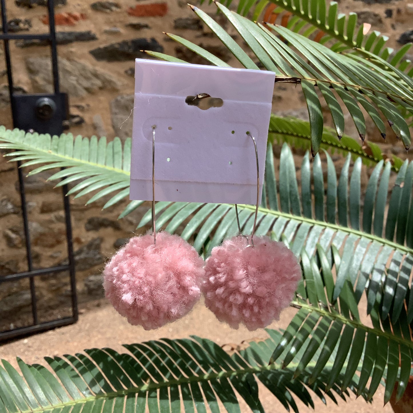 Pom Pom Earrings by The Pink Lapel