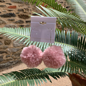 Pom Pom Earrings by The Pink Lapel